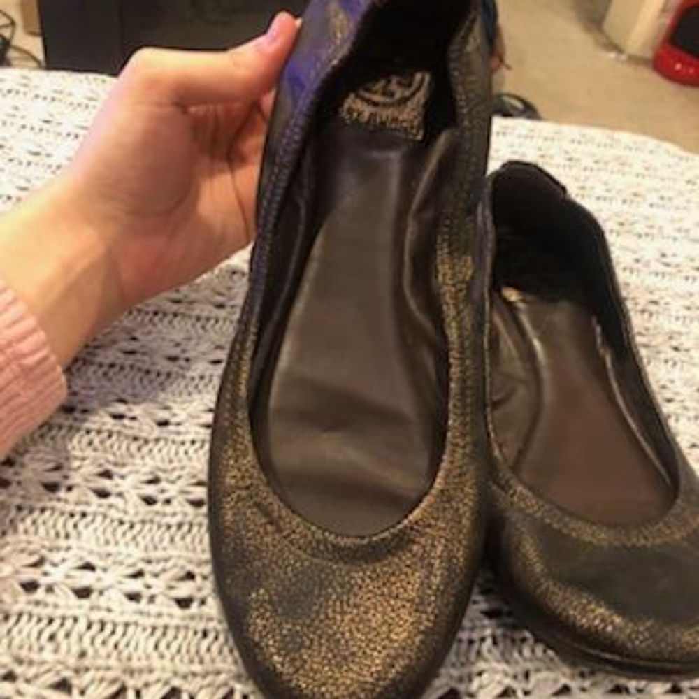 Tory burch leather flats